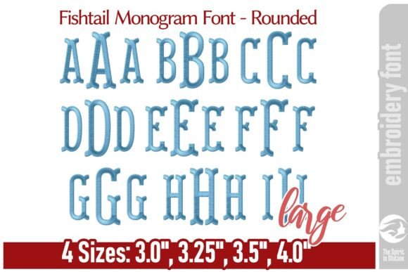 Fishtail Monogram Font - Rounded L Review