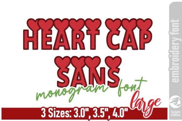 Heart Cap Sans: A Sweet Font for Embroidered Gifts