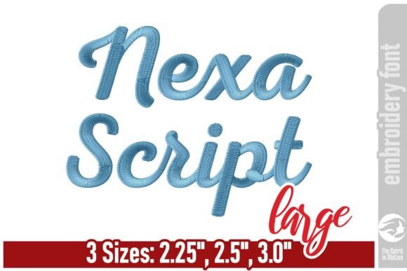 Nexa Script Embroidery Font Review for Gifts