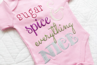 Review: Baby Girls Sugar and Spice Embroidery Design