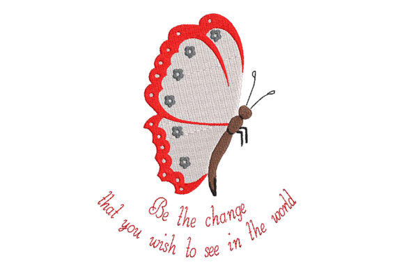 Review: Butterfly Embroidery and a Wise Quote