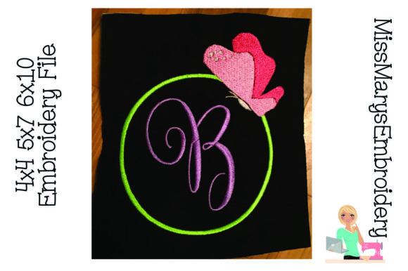 Review: Butterfly Embroidery Monogram Frame