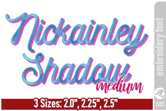 Review: Nickainley Shadow Embroidery Font M