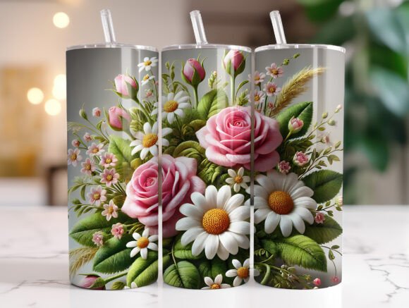 Reviewing 3D Flowers Faux Embroidery Tumbler Wrap