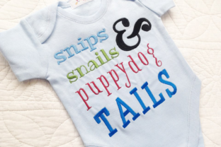 Reviewing Baby Boys Snips and Snails Embroidery