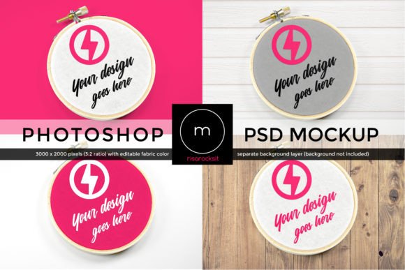 Reviewing the Embroidery Hoop Product Mock Up