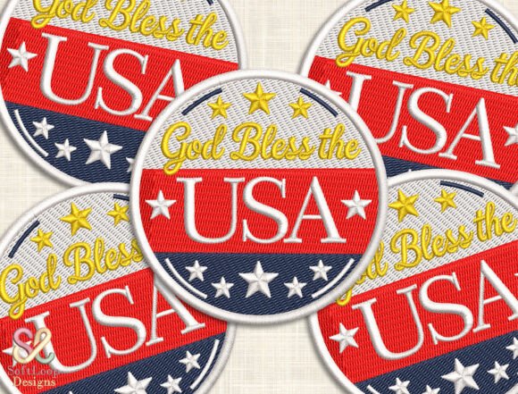 Reviewing the GOD BLESS the USA Patch Embroidery File